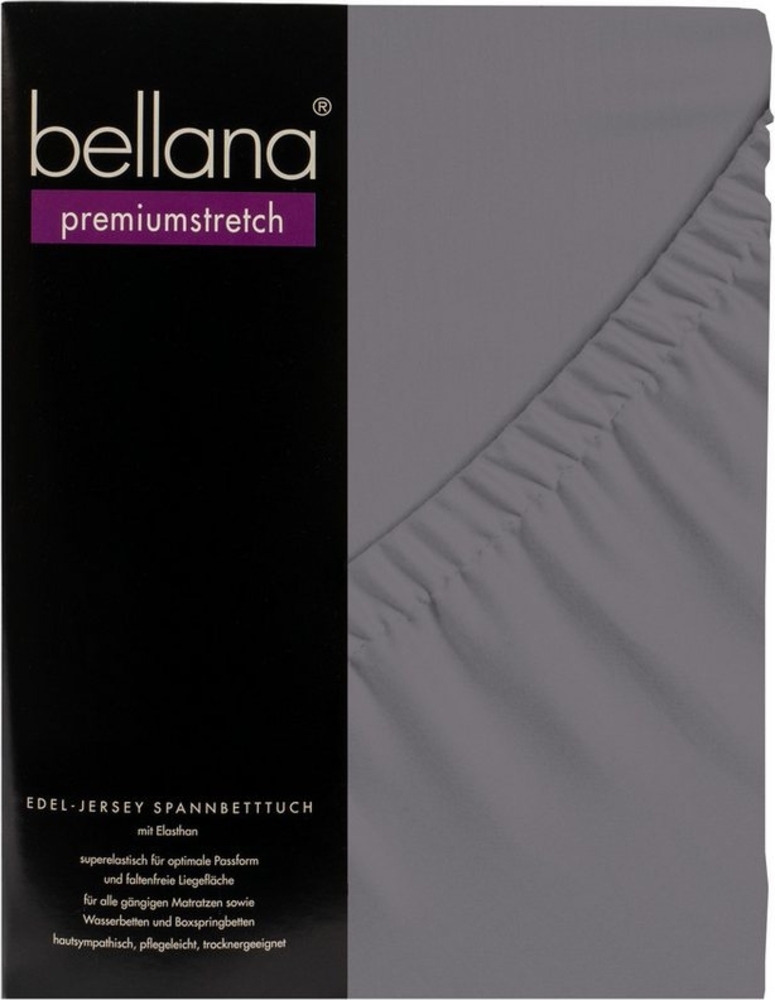 bellana Spannbettlaken Bellana premiumstretch, Jersey, Gummizug: rundum, (1 Stück), 165g/m², 95% gekämmte Mako Baumwolle, 5% Elasthan Bild 1