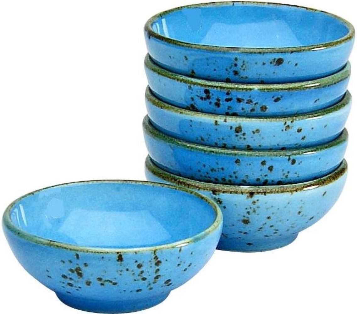 CreaTable 22088 Nature Collection Sojaschale 8 cm, blau (6er Pack) Bild 1