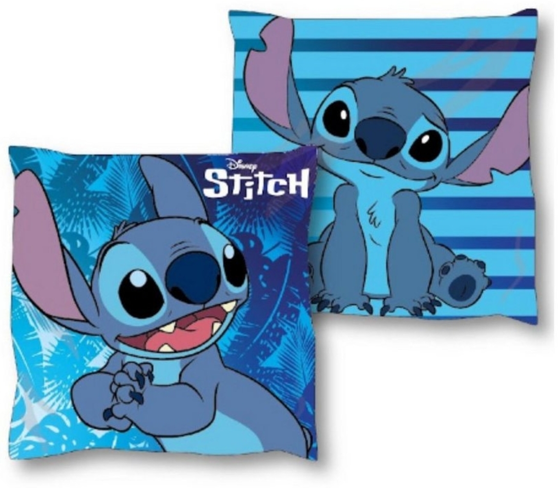 Lilo & Stitch Kissen Dekokissen Sofakissen – Gemütlichkeit und Style vereint, 38x38 cm Blau Bild 1