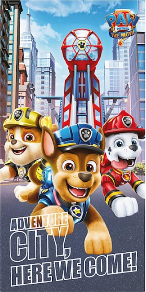 PAW PATROL Handtuch Nickelodeon Paw Patrol "Adventure City, Here we, Frottee (1-St) Bild 1