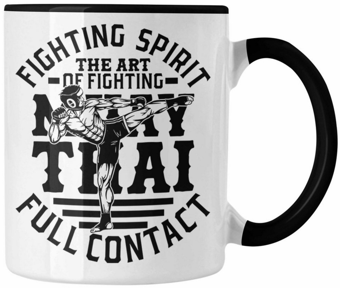 Trendation Tasse Muay Thai Tasse Geschenk Muay Thai-Kämpfer Geschenkidee Fighting Spiri Bild 1