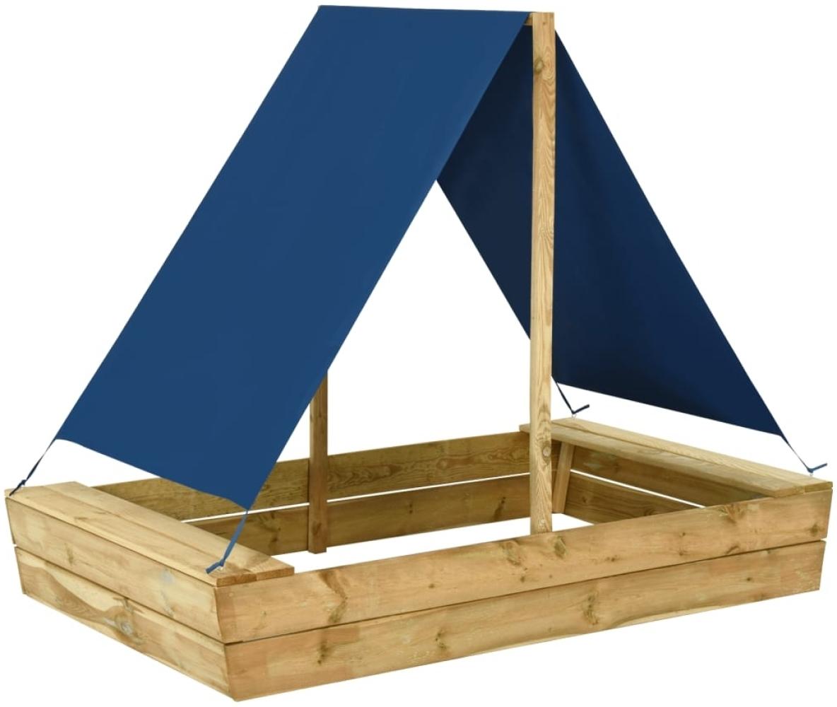 Sandkasten (LxBxH: 160 x 100 x 133 cm) in blau - 160 x 100 x 133 (LxBxH) Bild 1