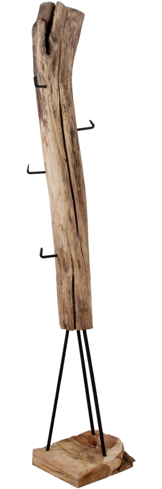 Garderobe Kleiderständer massives Teakholz 35 x 30 x 188 cm Teak ZALACCA 75859046 Bild 1