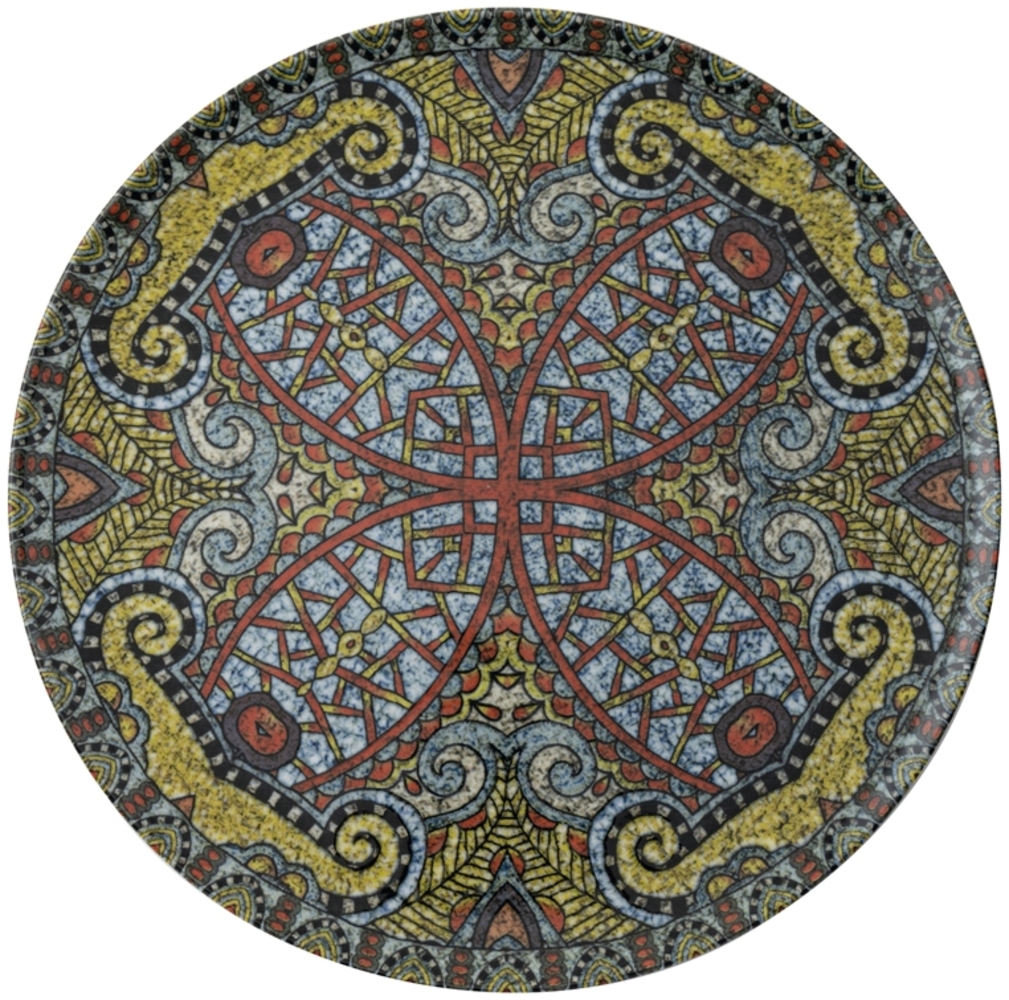 Arthur Krupp Teller flach 32 cm Mandala A Bild 1