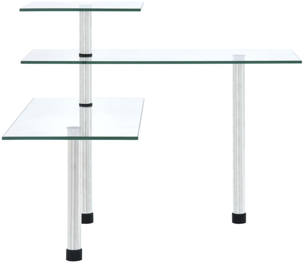 vidaXL Küchen-Eckregal 3 Ebenen Hartglas 249502 Bild 1