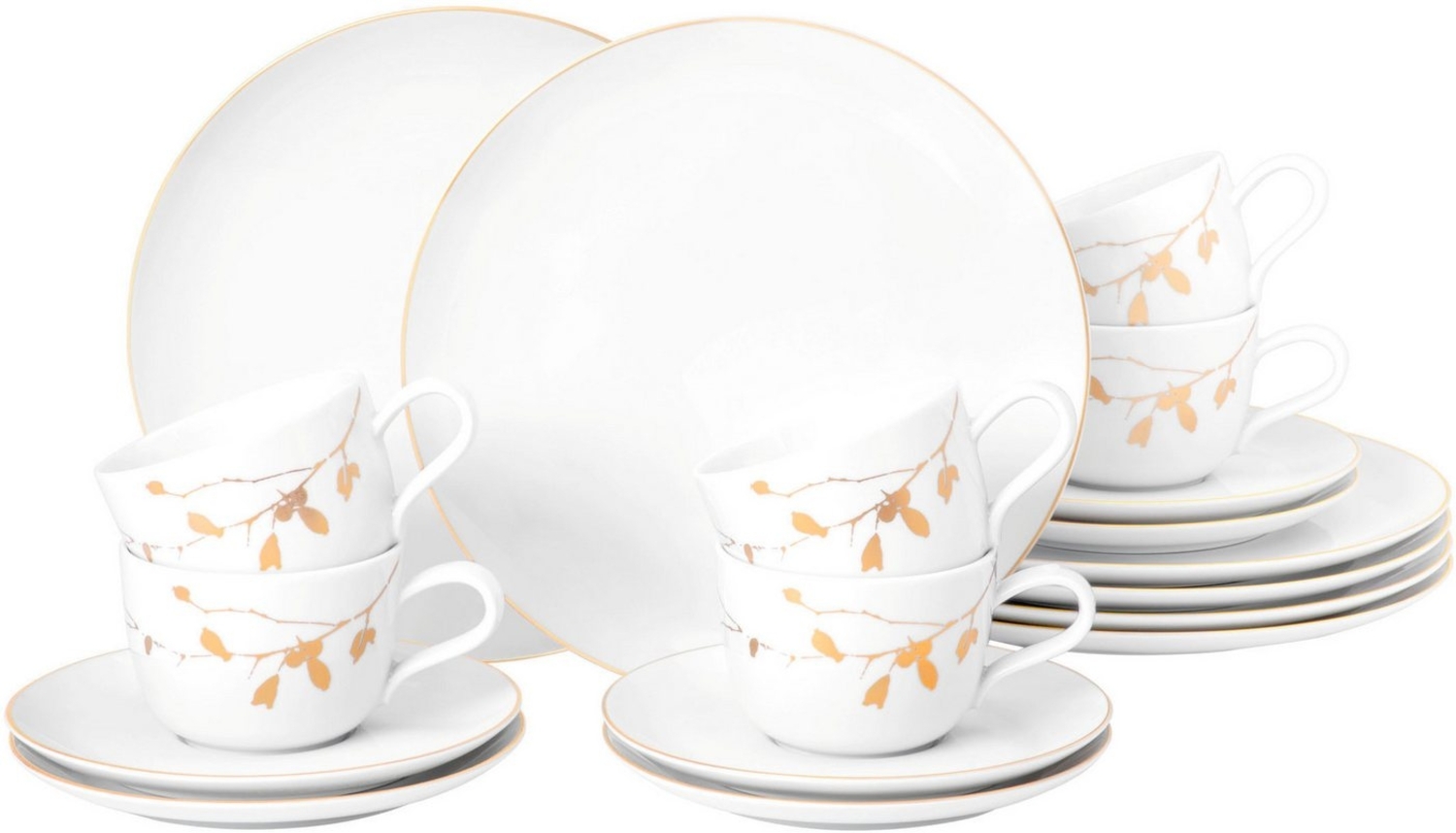 Seltmann Weiden Kaffeeservice 18-teilig Liberty Golden Rose Hip/GR 001.766209 Bild 1