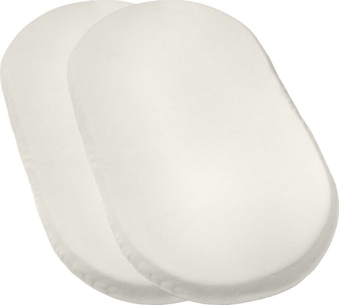 Erwin Müller Spannbettlaken Baby-Spannbettlaken "Murnau" 2er-Pack, Jersey, Gummizug: Rundumgummi, (1 Stück), Single-Jersey Bild 1