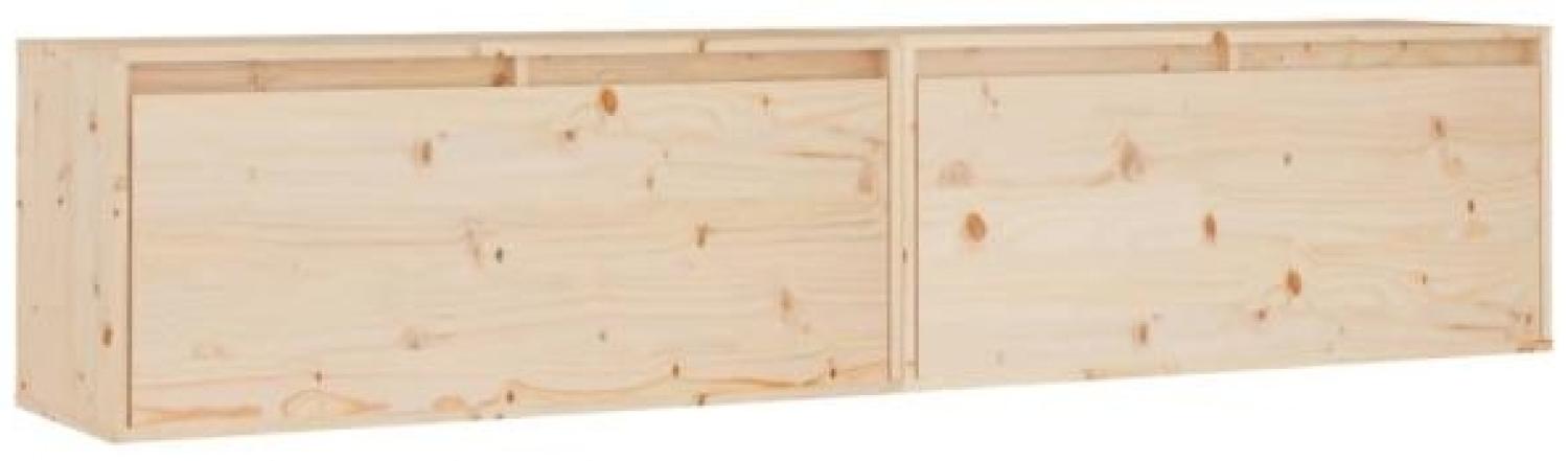 vidaXL Wandschränke 2 Stk. 80x30x35 cm Massivholz Kiefer 813456 Bild 1