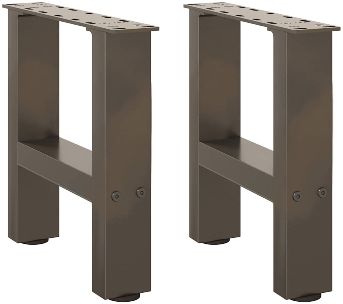 vidaXL Couchtischbeine Naturstahl 2 Stk. 40x(30-31) cm Stahl 4013259 Bild 1