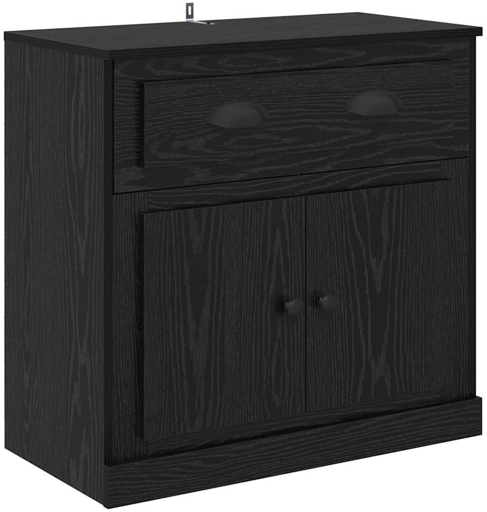 vidaXL Highboard Schwarz Eichen-Optik 70 x 35,5 x 67,5 cm 881419 Bild 1