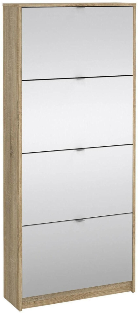 Dmora Schuhschrank Aepytus, Schuhregal, Mehrzweck-Eingangsgarderobe, Möbel für Schuhe, 70x24 h162 cm, Eiche Bild 1