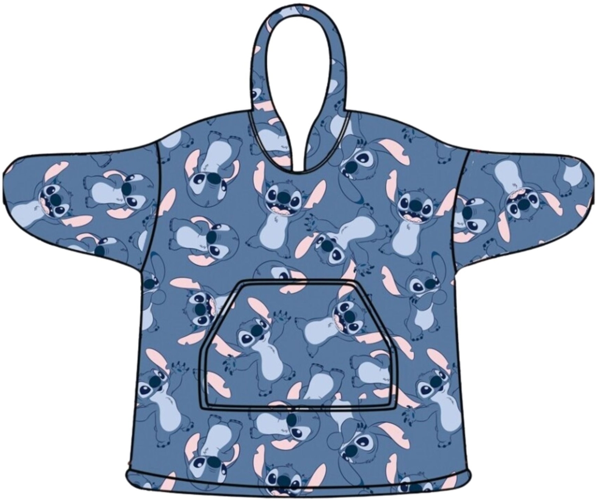 Lilo & Stitch Hoodie-Decke – Weiche Kapuzendecke aus Korallenfleece für Kleinkinder Bild 1