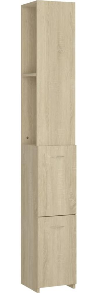 vidaXL Badschrank Sonoma-Eiche 25x26,5x170 cm Holzwerkstoff 808434 Bild 1