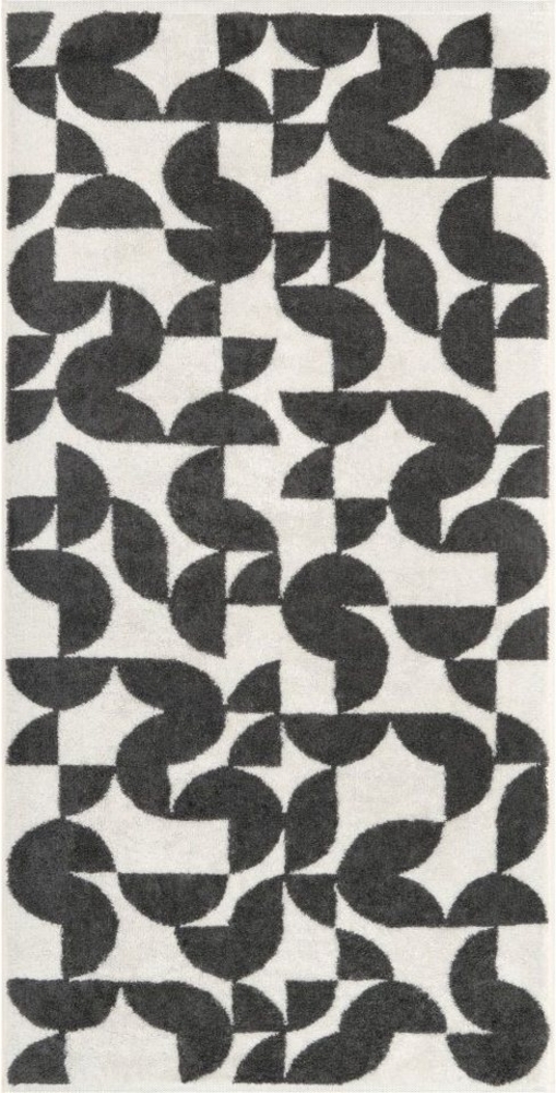 Cawö Handtuch Cawö Handtuch oder Duschtuch Studio Grafik 6251-37 anthrazit, 100% Baumwolle Bild 1