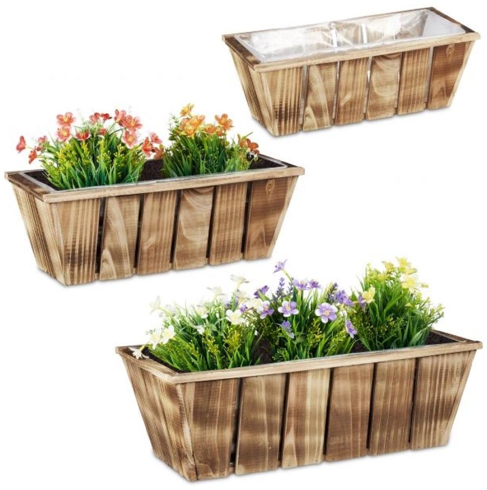 Blumenkasten Holz 3er Set 10037607 Bild 1