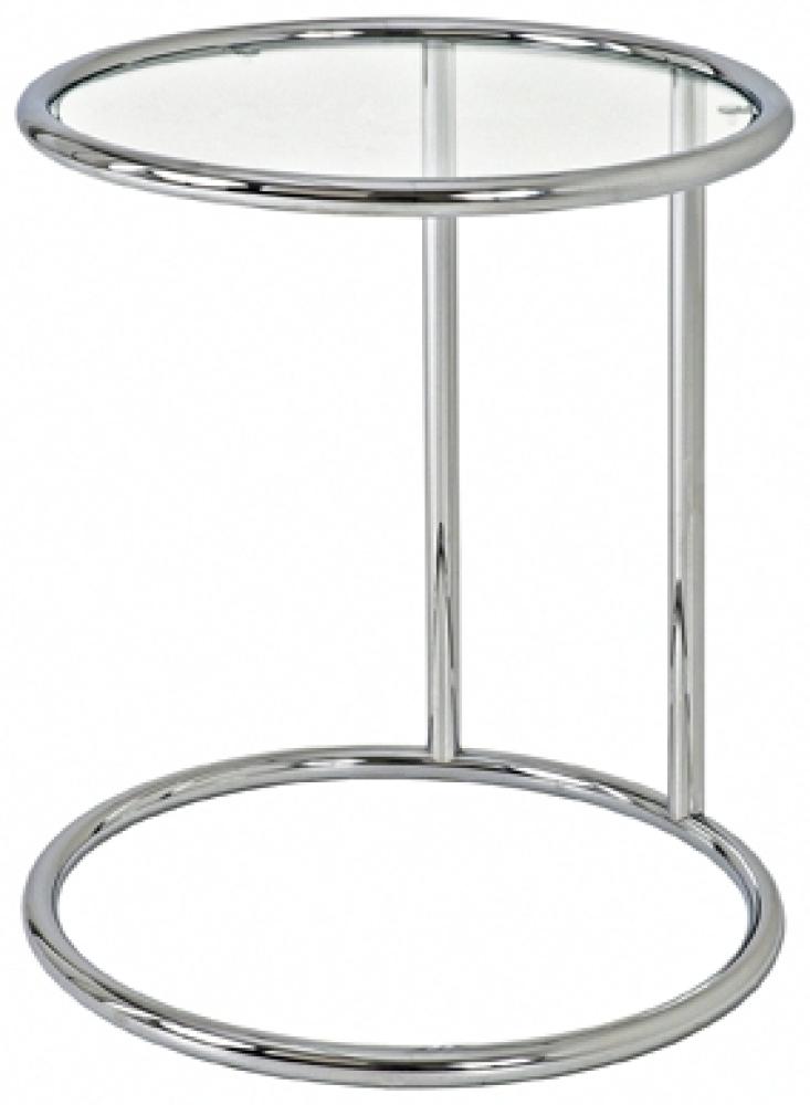 Beistelltisch >Vision< in Chrom aus Stahl, Glas - 55cm (H) Bild 1