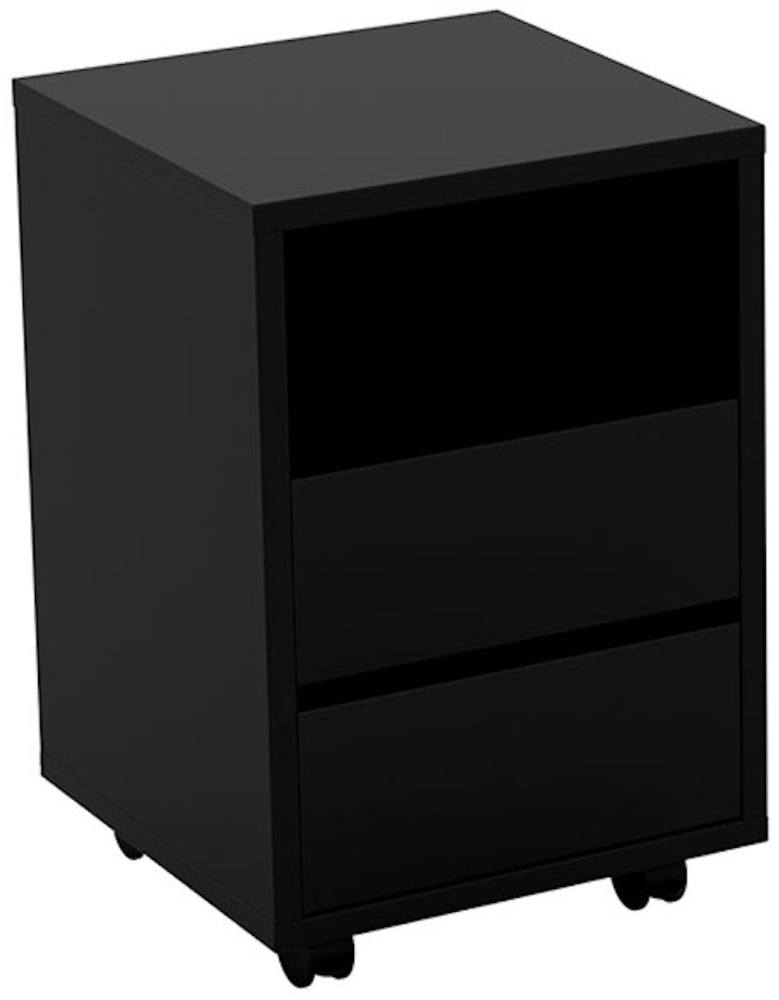 Rollcontainer Büroschrank Apia 40x40x62cm schwarz Bild 1