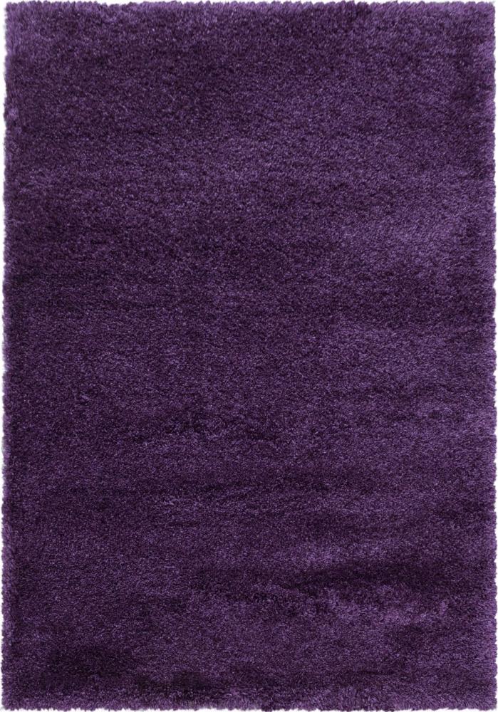 Hochflor Teppich Francesca rechteckig - 200x290 cm - Lila Bild 1