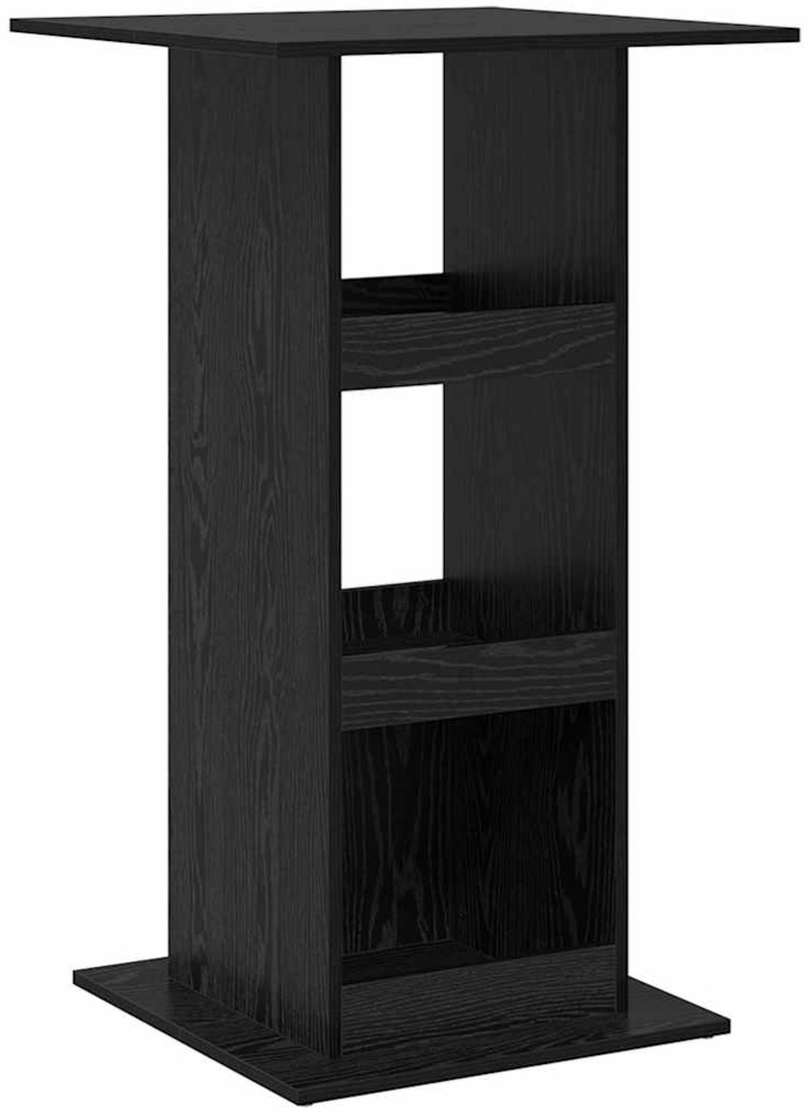 vidaXL Bartisch Schwarz Eichen-Optik 60 x 60 x 100 cm Holzwerkstoff 869244 Bild 1