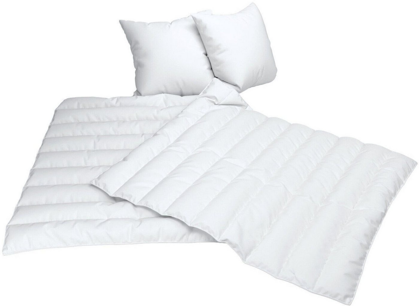 Jekatex Bettdecke + Kopfkissen 4-teilig, 100% Polyester, 135x200 cm Bild 1