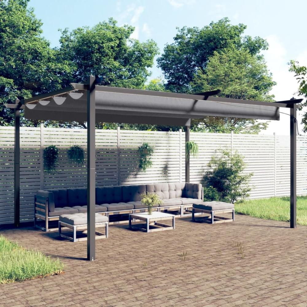 Pavillon >3012227< (LxBxH: 400x300x220 cm) in Anthrazit - 400x300x220 (LxBxH) Bild 1