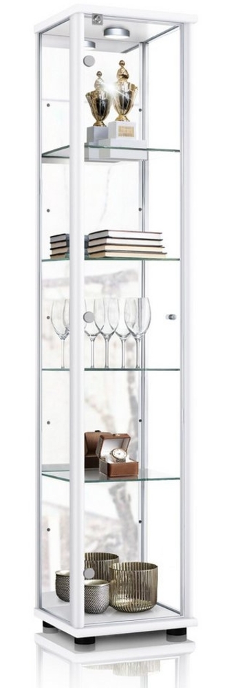 K-Möbel Glasvitrine C1083 (Glasvitrine (176x37x33 cm) mit 1 Glastür) Glasvitrine Stehend Bild 1