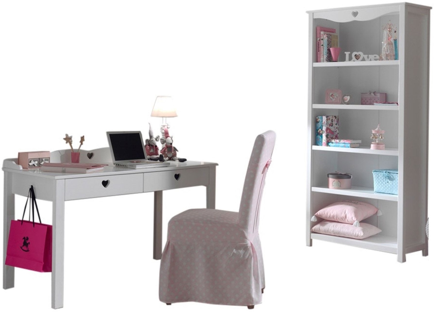 Beimöbel Set Kamila Möbel Set MDF Weiß Bild 1