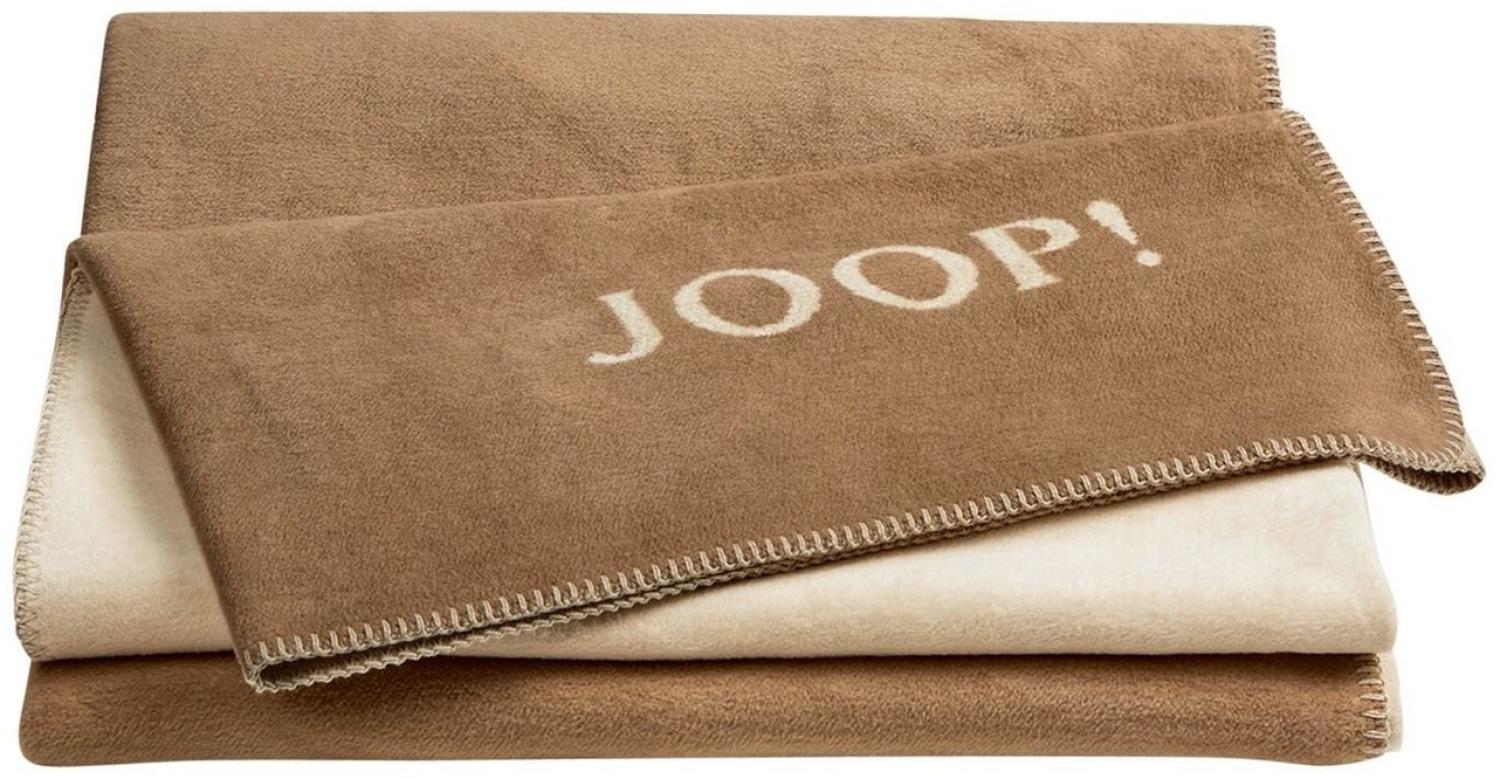 Joop! Wohndecke Kuscheldecke 150x200 cm Doubleface uni cashew-macchiato braun 739384 Bild 1