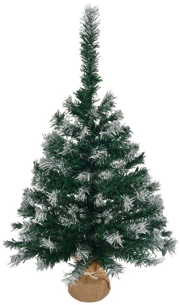 FCH Künstlicher Weihnachtsbaum 40cm Künstlicher Weihnachtsbaum mit Schnee inkl, 70 Spitzen PVC Nadeln Bild 1