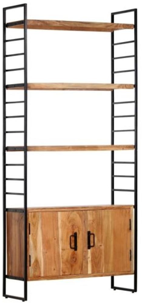 vidaXL Bücherregal 4 Ebenen 80x30x180 cm Massivholz Akazie 284420 Bild 1