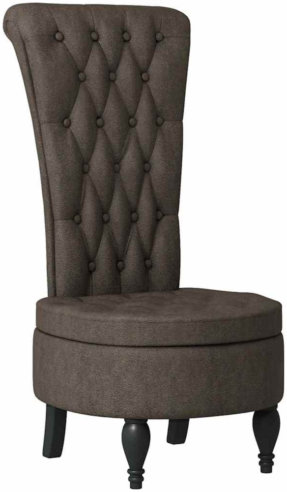 vidaXL Schlafsessel Dunkelgrau 56,5 x 70 x 110 cm Kunstwildleder 42020688 Bild 1