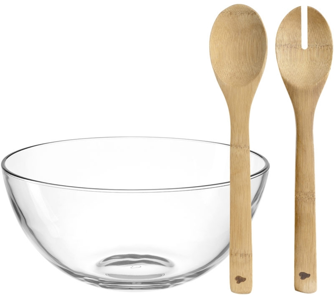 Leonardo Schale 28 mit Salatbesteck Bild 1