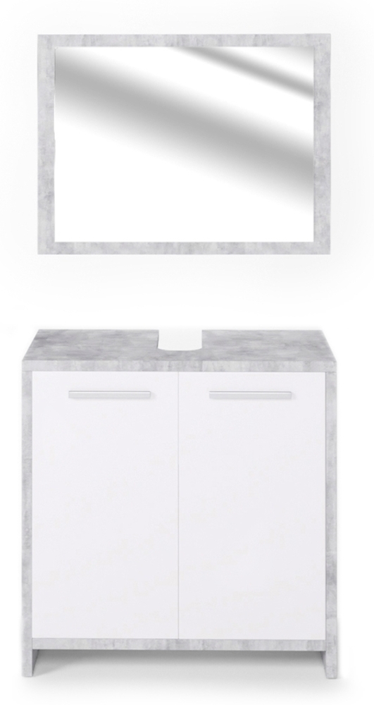 Badmöbel-Set Kiko Beton 2 Teile Vicco Bild 1