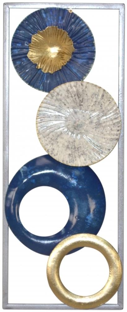 Wanddekoration "Samantha", silber/blau Bild 1