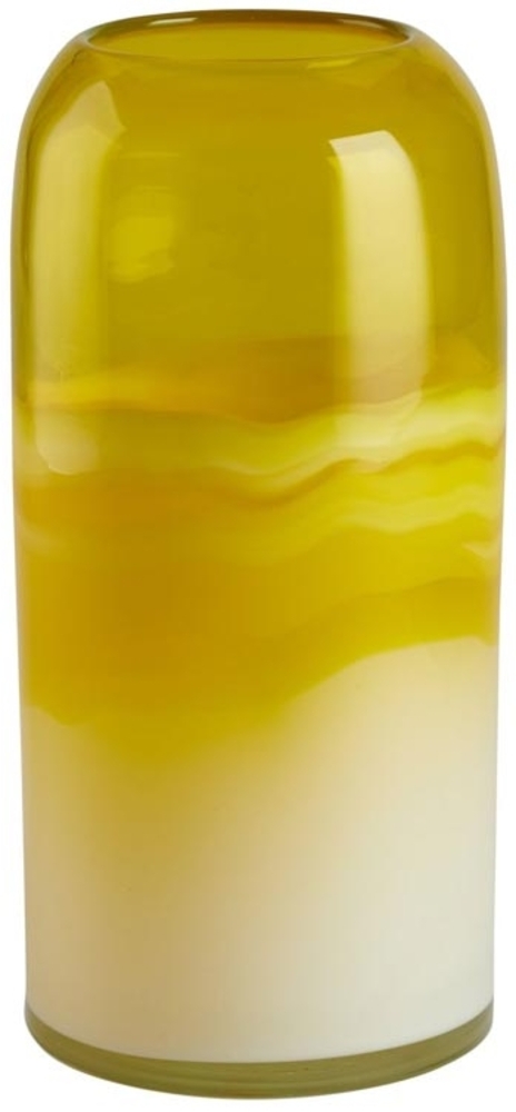 Gift Company Chiffon Vase H26 cm gelb/weiß df Bild 1