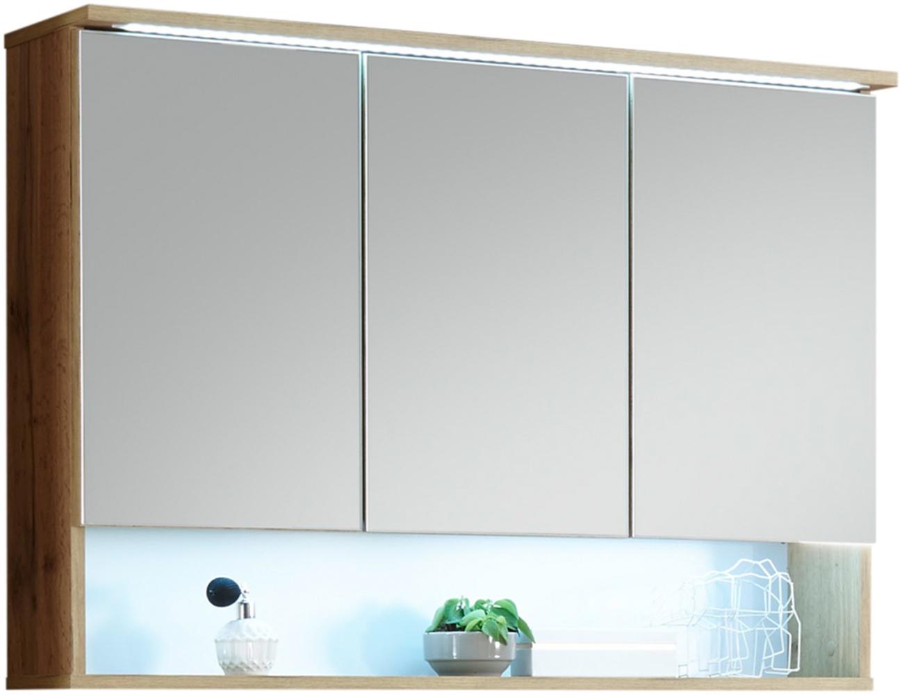 Spiegelschrank >Bella< in Wildeiche - 99x70x23cm (BxHxT) Bild 1