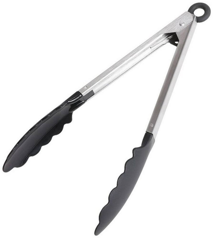 Anrichtezange 26 cm Servierzange Nudelzange Küchenzange Salatgreifer Grillzange Bild 1