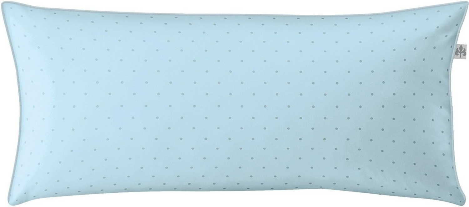 Irisette Mako Satin 1 teilig Kopfkissenbezug Kissenhülle 40x80 cm Varia 8730-21 sky Bild 1