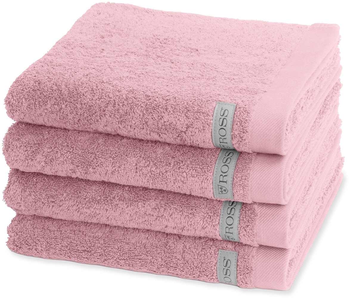 Ross Sinfonie 4 tlg. Frottier-Set - 4 X Handtuch (50 X 100cm) - 500 g/m2 - Altrosa Bild 1