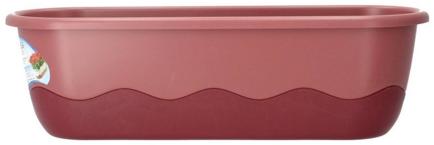 PLASTIA Balkonkasten Mareta 60 cm rosa weinrot mit Erdbewässerung Bild 1