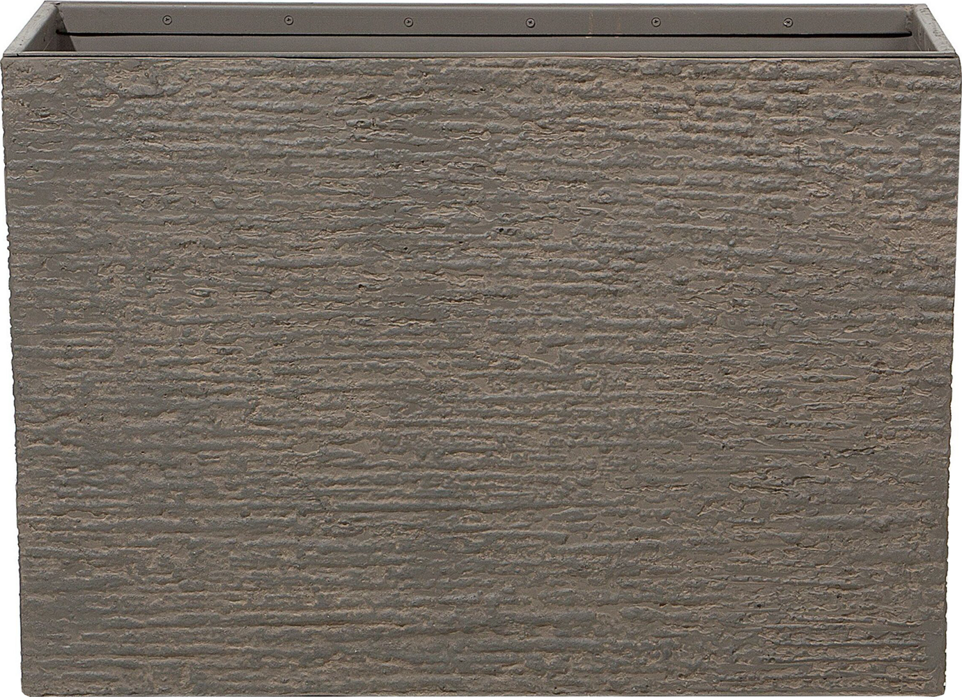 Blumentopf dunkelbraun rechteckig 34 x 80 x 56 cm EDESSA Bild 1