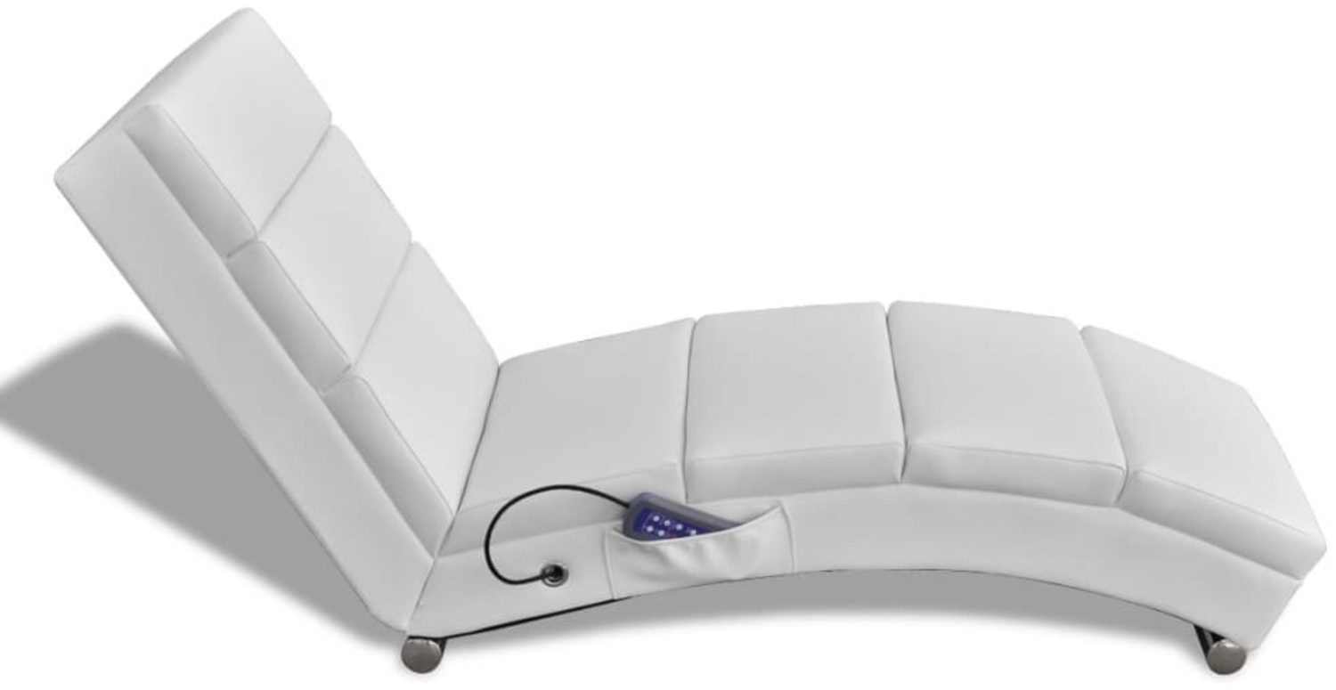 vidaXL Massagesessel Weiß Kunstleder [240969] Bild 1