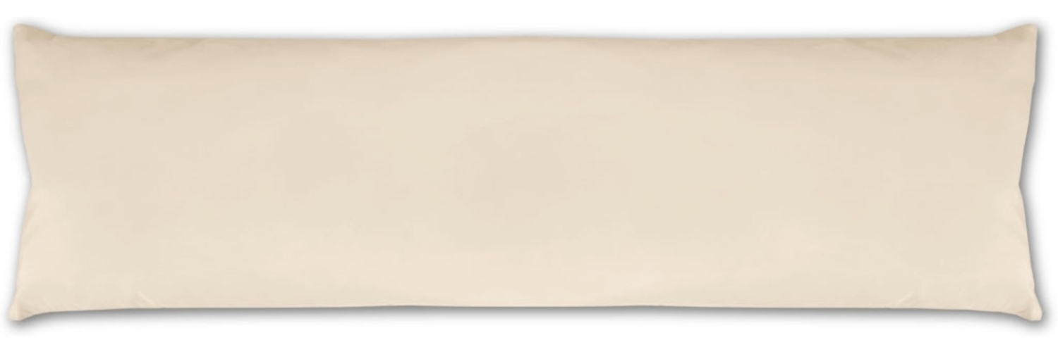 Seitenschläfer Kissenhülle Kissenfüllung Körperkissen, bequem und anschmiegsam in vielen verschiedenen Farben erhältlich (ca. 40x140cm / beige - creme) Bild 1