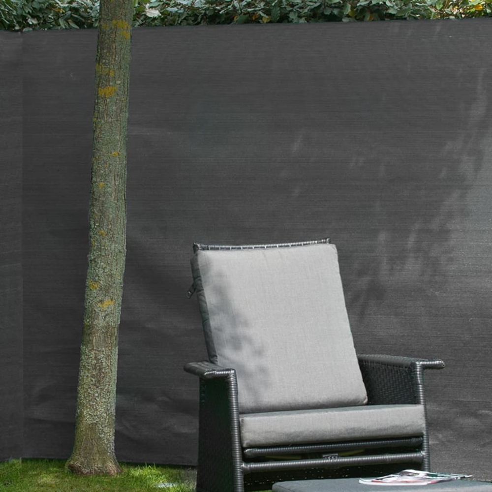 Nature Garten-Sichtschutz Zaunblende PE 1,5×5 m Anthrazit 428528 Bild 1