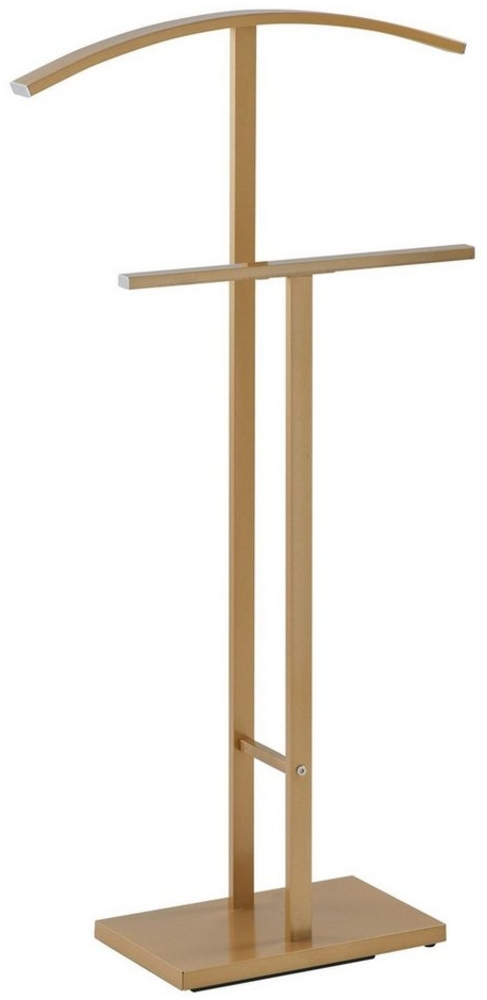 IDIMEX Herrendiener SCOTT, Stummer Diener mit Hosenbühel, Metall Damendiener Kleiderbügel gold Bild 1