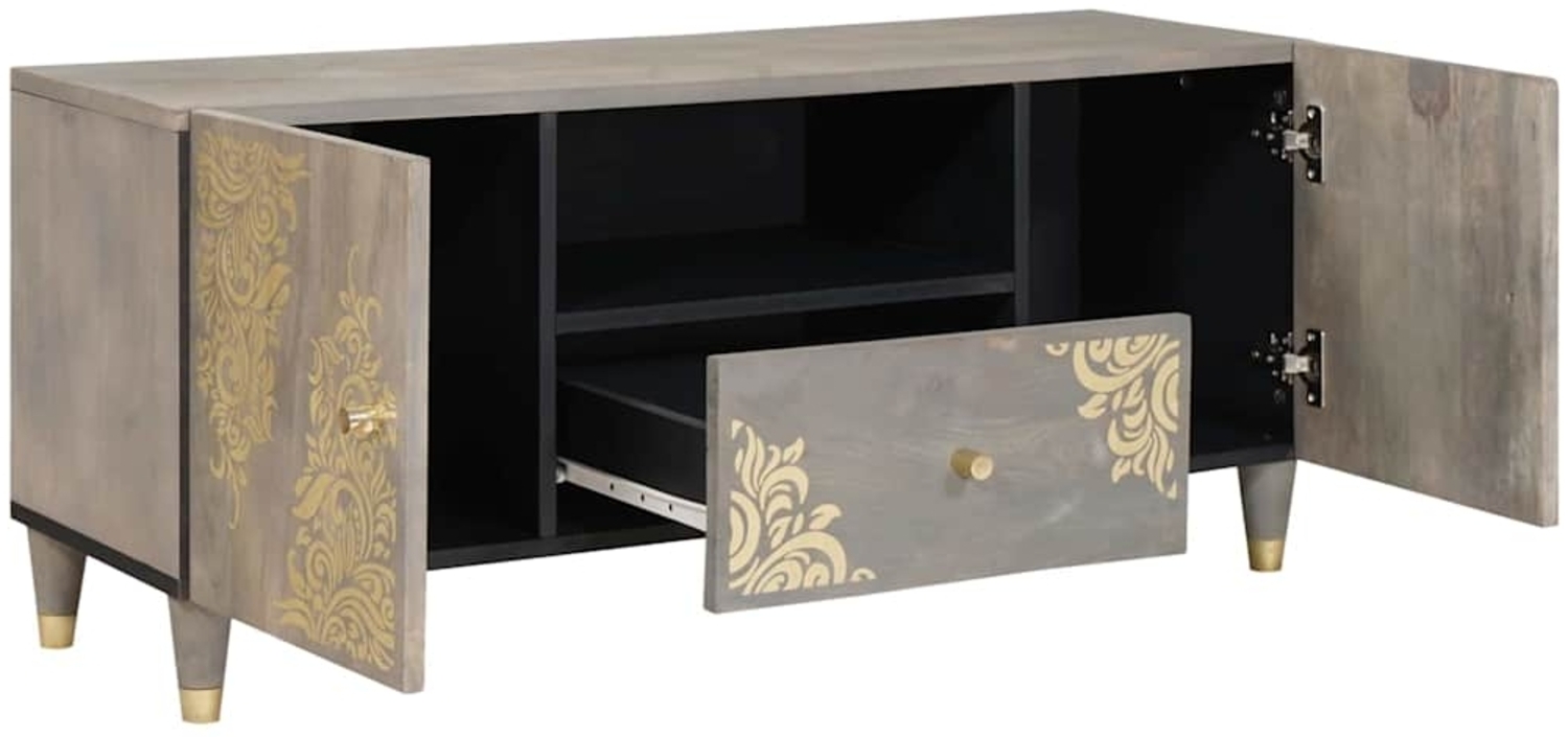 vidaXL TV-Einheiten mit Schubladen Grau 105 x 33 x 46 cm Holzwerkstoff 4018786 Bild 1