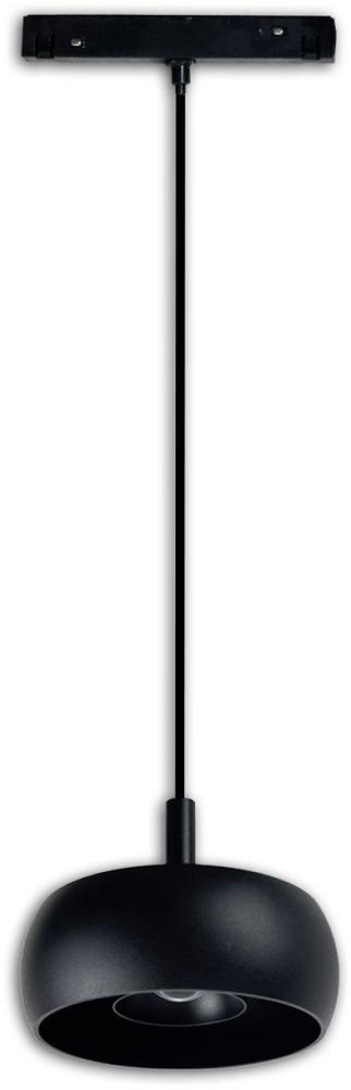 ISOLED Track48 Hängeleuchte Circle 8W, 45°, 48V DC, schwarz, 3000K Bild 1