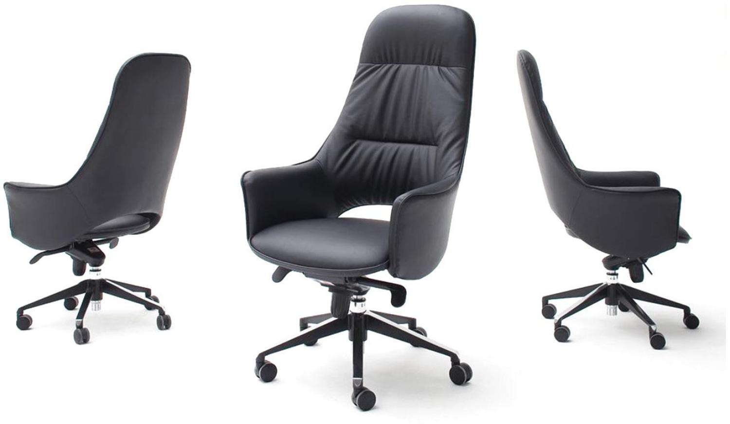 Chefsessel KAREN Drehstuhl Drehsessel Bürostuhl Bürosessel schwarz Bild 1