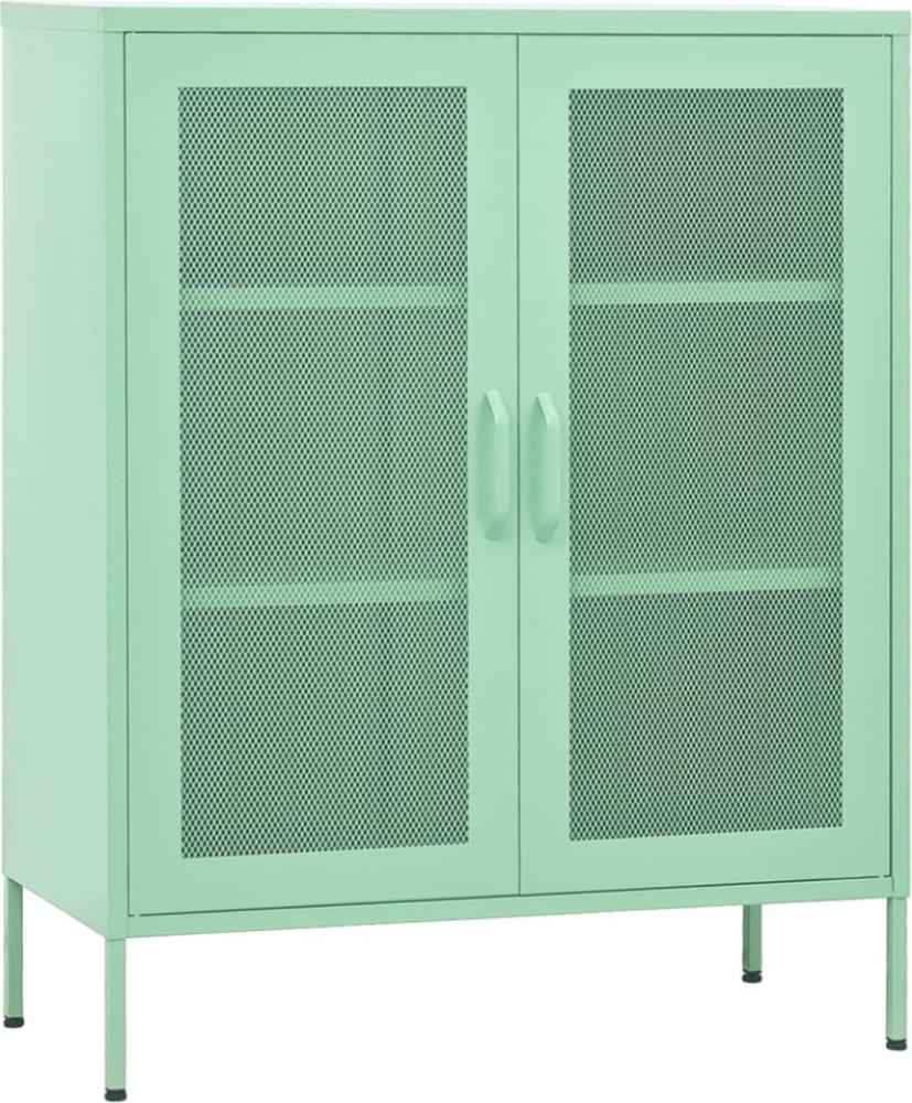 vidaXL Lagerschrank Minzgrün 80x35x101,5 cm Stahl [336176] Bild 1