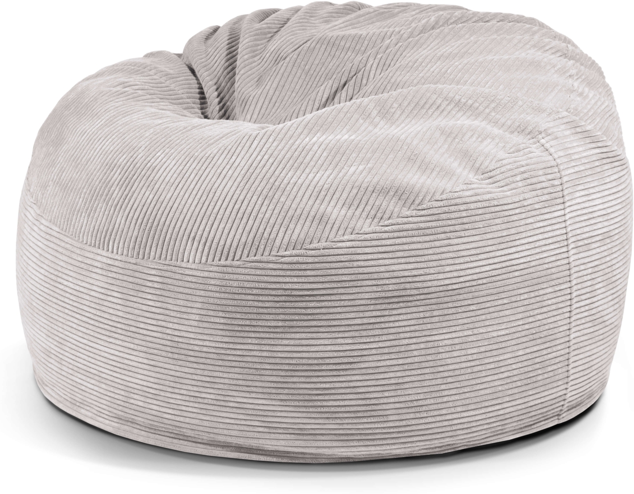 Schaumstoffsitzsack ‘OM 110‘, Bezugstoff - Waves, 100% Polyester, White Grey, 75x110x110 cm. Bild 1